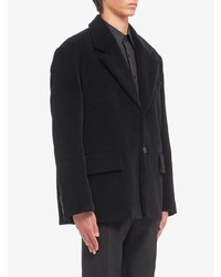 Мужской черный вельветовый пиджак от Prada