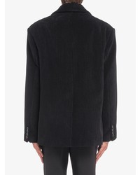 Мужской черный вельветовый пиджак от Prada