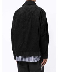 Мужской черный вельветовый пиджак от Maison Mihara Yasuhiro