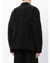 Мужской черный вельветовый пиджак от Seven By Seven