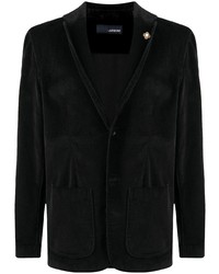 Мужской черный вельветовый пиджак от Lardini