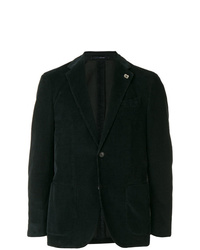 Мужской черный вельветовый пиджак от Lardini