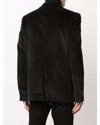 Мужской черный вельветовый пиджак от Philipp Plein