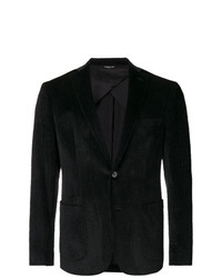 Мужской черный вельветовый пиджак от Tonello