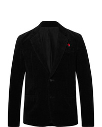 Мужской черный вельветовый пиджак от Undercover
