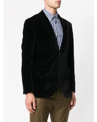 Мужской черный вельветовый пиджак от Etro