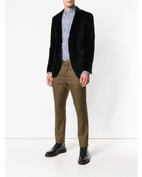 Мужской черный вельветовый пиджак от Etro