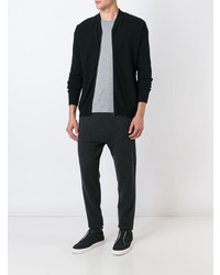 Мужской черный вязаный бомбер от Le Kasha