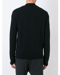 Мужской черный вязаный бомбер от Le Kasha