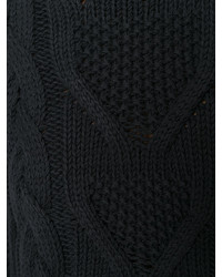Женский черный вязаный вязаный свитер от Palm Angels