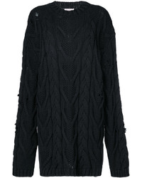 Женский черный вязаный вязаный свитер от Palm Angels