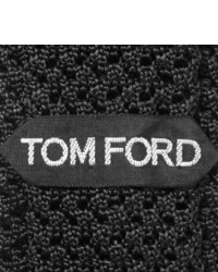 Мужской черный вязаный галстук от Tom Ford