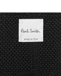 Мужской черный вязаный галстук от Paul Smith