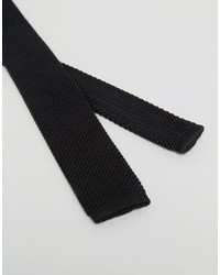 Мужской черный вязаный галстук от Selected