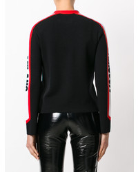 Женский черный вязаный кардиган от Moschino