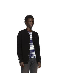 Мужской черный вязаный кардиган от Comme Des Garcons Play