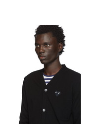 Мужской черный вязаный кардиган от Comme Des Garcons Play