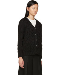 Женский черный вязаный кардиган от YMC