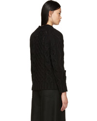 Женский черный вязаный кардиган от YMC