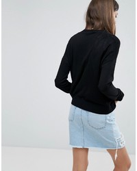 Женский черный вязаный кардиган от Asos