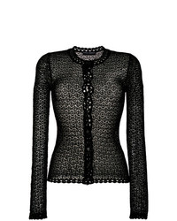 Женский черный вязаный кардиган от Dolce & Gabbana