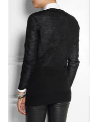 Женский черный вязаный кардиган от Joseph