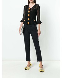 Женский черный вязаный кардиган от Dolce & Gabbana