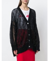 Женский черный вязаный кардиган от N°21