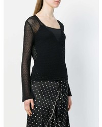 Женский черный вязаный кардиган от Kristina Ti