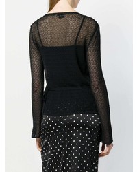 Женский черный вязаный кардиган от Kristina Ti