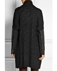 Женский черный вязаный кардиган от DKNY