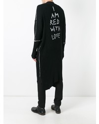 Мужской черный вязаный кардиган от Ann Demeulemeester