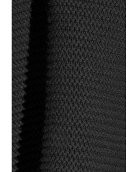 Черный вязаный короткий свитер от Victoria Beckham