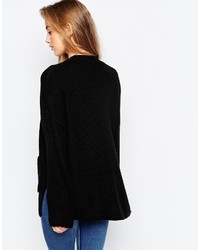 Женский черный вязаный открытый кардиган от Asos