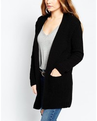 Женский черный вязаный открытый кардиган от Asos