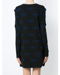 Женский черный вязаный открытый кардиган от Andrea Bogosian