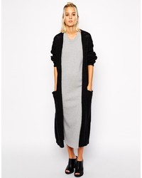 Женский черный вязаный открытый кардиган от Cheap Monday