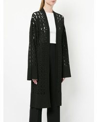 Женский черный вязаный открытый кардиган от Versace Collection