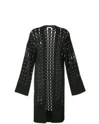 Женский черный вязаный открытый кардиган от Versace Collection