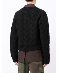 Мужской черный вязаный пиджак от Kolor