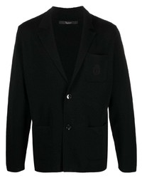 Мужской черный вязаный пиджак от Billionaire
