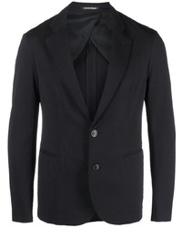 Мужской черный вязаный пиджак от Emporio Armani