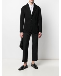 Мужской черный вязаный пиджак от Lardini