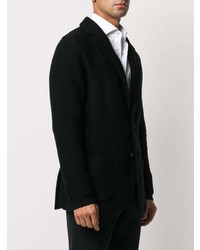 Мужской черный вязаный пиджак от Lardini