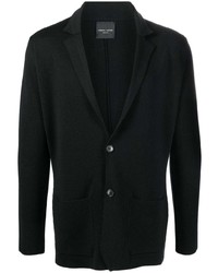 Мужской черный вязаный пиджак от Roberto Collina