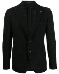 Мужской черный вязаный пиджак от Tagliatore