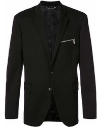Мужской черный вязаный пиджак от Versace
