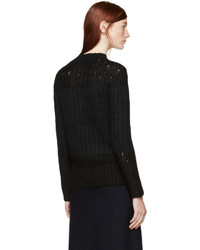 Женский черный вязаный свитер из мохера от 3.1 Phillip Lim