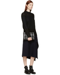 Женский черный вязаный свитер из мохера от 3.1 Phillip Lim