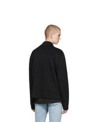 Мужской черный вязаный свитер на молнии от Rag and Bone